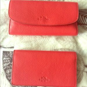 Coach wallet and check holder